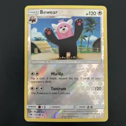 Bewear 111/147 - Burning Shadows - Reverse Holo - LP Pokemon TCG - Image 1
