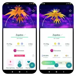 Pokemon Shiny Dynamax Zapdos - Dark Skies Background (Pls read description) - Image 1