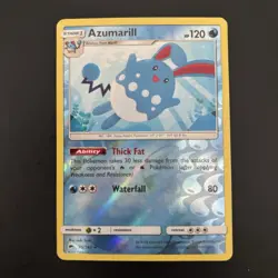 Azumarill 35/147 - Burning Shadows - Reverse Holo - LP Pokemon TCG - Image 1