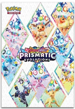 LOT Of 15 Pokemon TCG - Prismatic Evolutions POSTER ONLY x 15 - Image 2