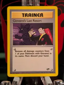 Pokemon Giovanni's Last Resort 105/132 Gym Challenge Non Holo Rare LP - Image 1