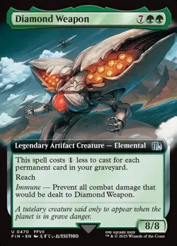 1x - Diamond Weapon - (extended art) - Final Fantasy - UC NM MTG - Image 1