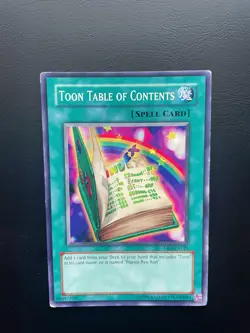 Yugioh Toon Table Of Contents DB2-EN121 Unlimited Edition Common HP - Image 1