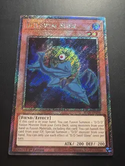 Yugioh! D/D Swirl Slime Platinum Secret Rare - RA04-EN258 1st Edition - English - Image 1
