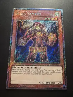 Yugioh! Bujin Yamato Platinum Secret Rare - RA04-EN209 1st Edition - English - Image 1