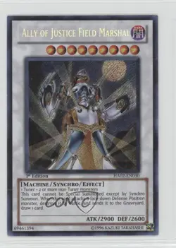 Ally of Justice Field Marshal 1st Ed. YuGiOh Hidden Arsenal 2 #HA02-EN030 READ - Image 1