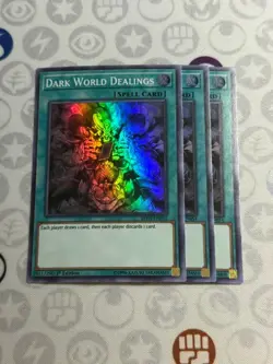 3x Dark World Dealings - MYFI-EN054 - Super Rare (NM) - Yugioh Playset - Image 1