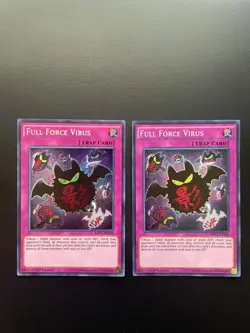 Yugioh Full Force Virus MP17-EN228 Secret Rare 1st Edition NM X2 - Image 1