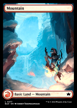 MTG Mountain 277 Foil Land Full Art Bloomburrow - Image 1