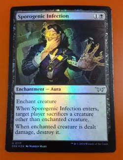 1x Sporogenic Infection | FOIL | Duskmourn: House of Horror | MTG Magic Cards - Image 1