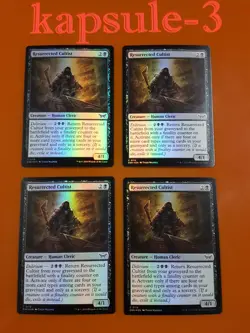 4x Resurrected Cultist | FOIL | Duskmourn: House of Horror | MTG Magic Cards - Image 1