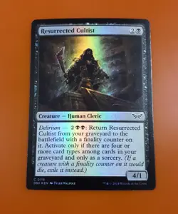 1x Resurrected Cultist | FOIL | Duskmourn: House of Horror | MTG Magic Cards - Image 3