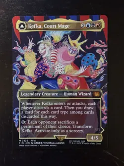 MTG Final Fantasy English Kefka, Court Mage Borderless 0322 Non-Foil - Image 1