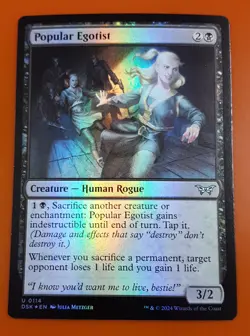 1x Popular Egotist | FOIL | Duskmourn: House of Horror | MTG Magic Cards - Image 1