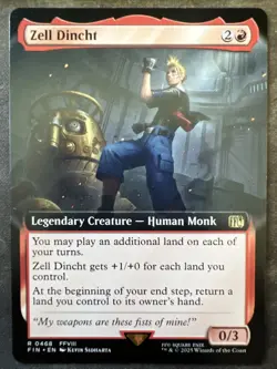 Zell Dincht (Extended Art) #468 MTG Final Fantasy FIN NM X1 - Image 1