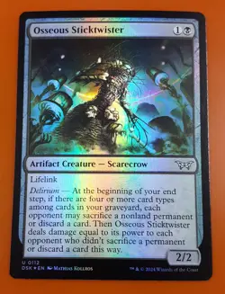 1x Osseous Sticktwister | FOIL | Duskmourn: House of Horror | MTG Magic Cards - Image 1