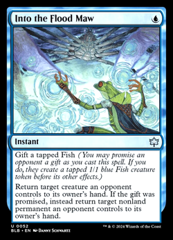 MTG Into the Flood Maw 52 Foil Bloomburrow - Image 1