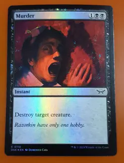 1x Murder | FOIL | Duskmourn: House of Horror | MTG Magic Cards - Image 1