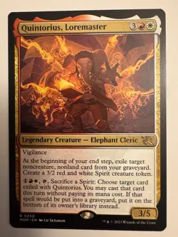 x1 Quintorius, Loremaster MOM MTG 0250 RARE M/NM 1x - Image 1
