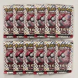151 Booster Pack Lot of 12 Scarlet & Violet Pokemon TCG Loose 12 **SEALED/NEW** - Image 1