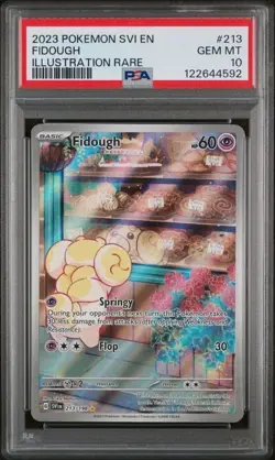 2023 POKEMON SVI EN-SCARLET & VIOLET #213 FIDOUGH ILLUSTRATION RARE PSA 10 - Image 1