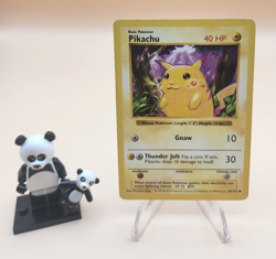 Vintage Pokemon - Red Cheeks Pikachu 58/102 - Shadowless - Base Set - MP - Image 1
