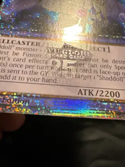 Yugioh El Shaddoll Winda RA04-EN052 Quarter Century Secret Rare 1st Edition - Image 2