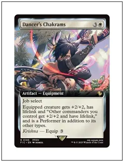 1x Dancer's Chakrams, Extended Art, Final Fantasy, Magic MTG NM - Image 1