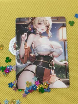 Yoimiya GENSHIN Impact Goddess Anime Waifu ACG Holo Card - Image 2