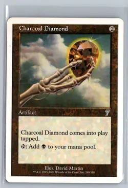 Charcoal Diamond Seventh Edition Uncommon - MTG Magic the Gathering Card - Image 1