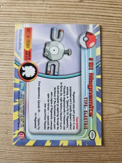 Topps Pokemon Magnemite Non Holo 81 Series 1 Card Blue Topps Trading Card - Image 2