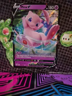 Mew V - 069/189 - Pokemon Darkness Ablaze Sword & Shield Rare Card NM Near Mint - Image 1