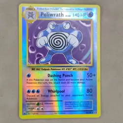 POLIWHIRL 2016 XY Evolutions Reverse Holo Foil Rare Pokemon Card # 25/108 LP - Image 1