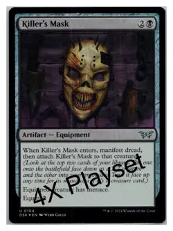 (4X) FOIL Killer's Mask Duskmourn: House of Horror - MTG Magic the Gatherin - Image 1