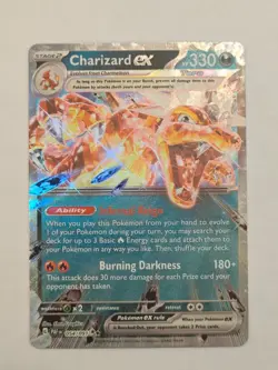 Charizard ex 054 Paldean Fates Holo Pokemon Card NM Near Mint - Image 1