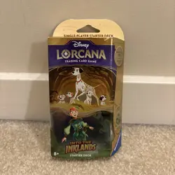 Disney Lorcana Into The Inklands Trading Card Game Starter Deck Amber Emerald - Image 1