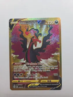 Pokemon Galarian Moltres v TCG Brilliant Stars Holo Card 183/172 Secret Rare Nm - Image 1