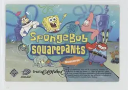 2003 Trading Card Game Aquatic Amigos First Edition Spongebob Squarepants - Image 2