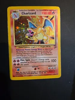 Pokemon TCG Charizard Base Set 2 Holo Unlimited Rare Card 4/130 - Image 4
