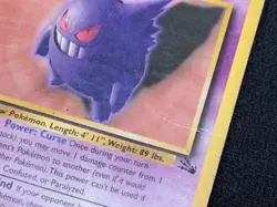 Gengar Unlimited Non Holo Rare 20/62 Pokemon Card 1999 Fossil WOTC MP - Image 2