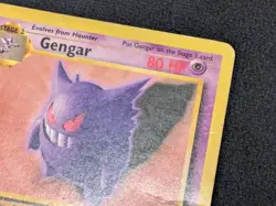 Gengar Unlimited Non Holo Rare 20/62 Pokemon Card 1999 Fossil WOTC MP - Image 4
