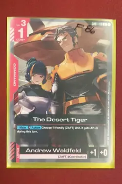 The Desert Tiger - GD01-113 NM - Gundam TCG Card Game - Image 1