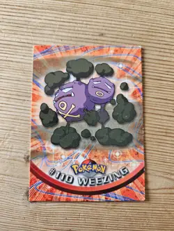 Weezing #110 Topps Series 2 Blue Back Card Non Holo - Image 1