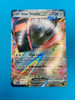 Pokemon Card Iron Treads EX 143/198 Scarlet & Violet Base Set Double Rare NM - Image 2
