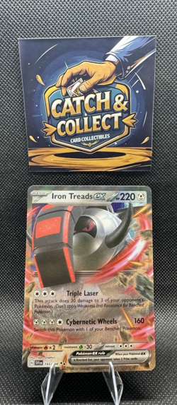 Pokemon Card Iron Treads EX 143/198 Scarlet & Violet Base Set Double Rare NM - Image 1
