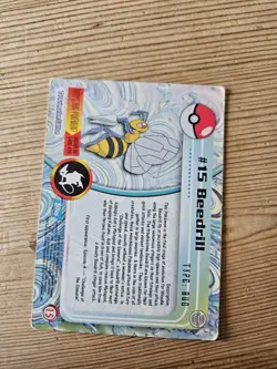 Beedrill #15 Topps Series 1 Blue Back Card Non Holo - Image 2