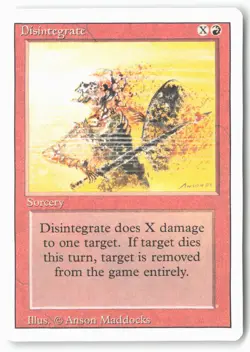 Disintegrate - Revised Edition () - MTG - Image 1