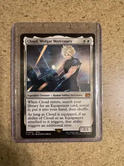 Cloud Midgar Mercenary Card From Final Fantasy MTG - NM Non-foil M0010 - Image 1