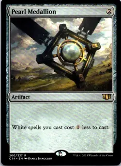 🔹 Pearl Medallion | Commander 2014 #55 | LP | MTG White Ramp Staple - Image 1