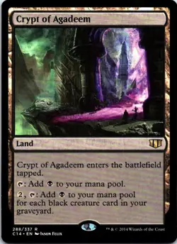 🔹 Crypt of Agadeem | Commander 2014 #264 | LP | MTG Black Mana Land - Image 1